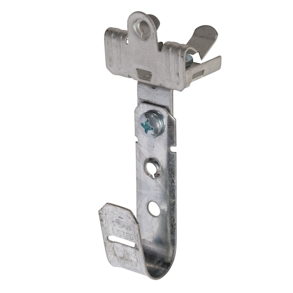 Winnie Industries 3/4in. J Hook with Angle Clip & Hammer on Flange 5/16in. to 1/2in., 100PK WJH12ACM58 - main